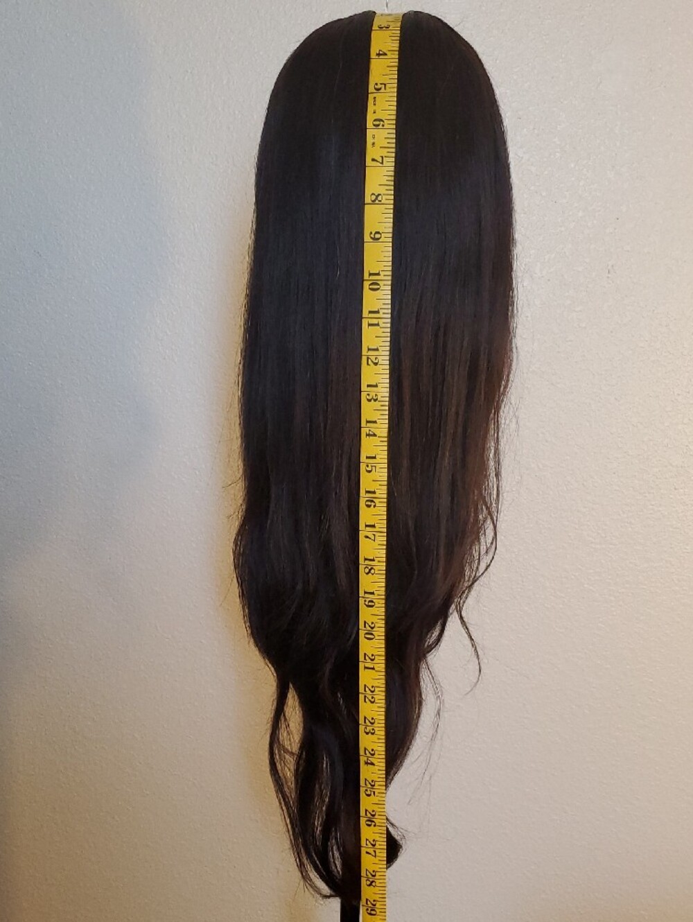 Virgin Human Hair V-Part Wig with Hair Topper - Picture 3 of 15